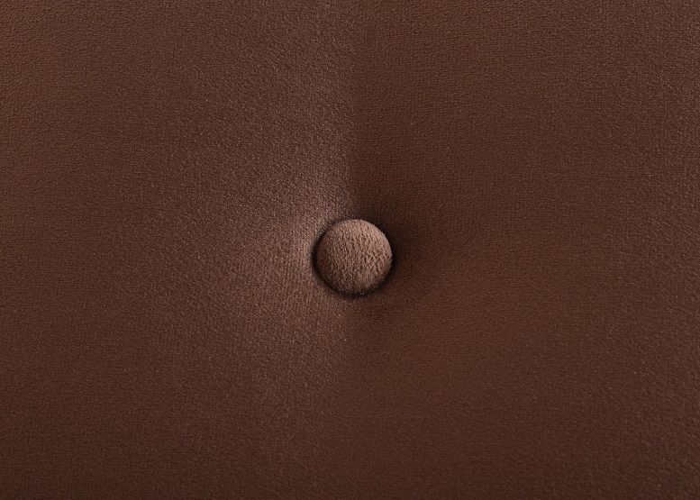 Banqueta Baul Felpa Chocolate  100x50x45 cm-2