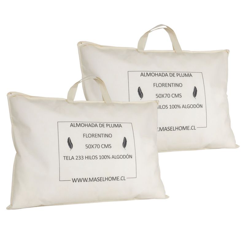 Pack Almohadas de Pluma Florentino 50X70 cm-0