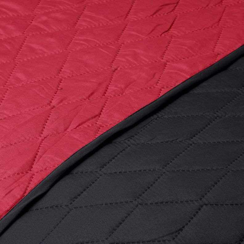 Quilt Bicolor Masel 1,5 plazas Negro - Rojo 180x250-2