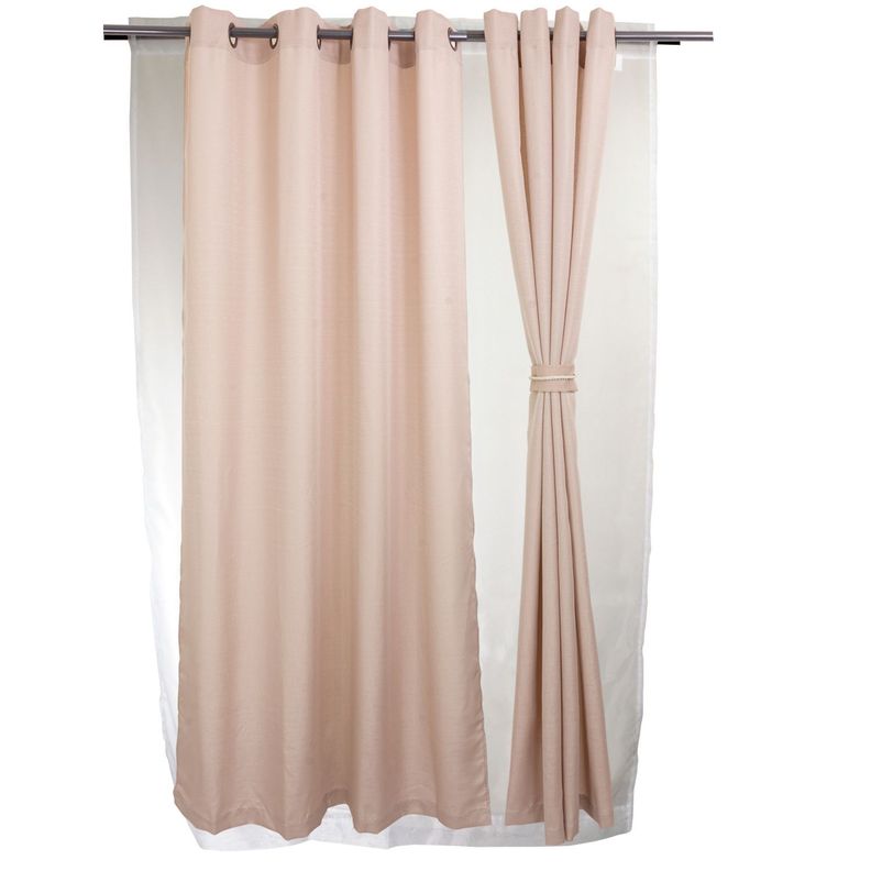 Set Cortinas 8 Piezas Yasmin Taupe-1
