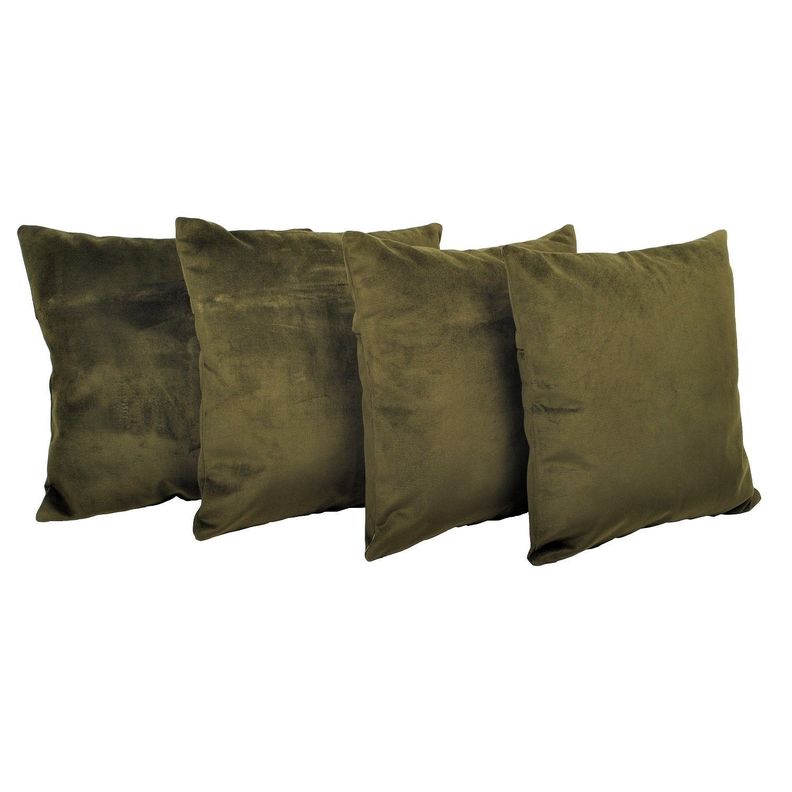 Set 4 Cojines New velvet 40x40 cm Oliva Verde Olivo