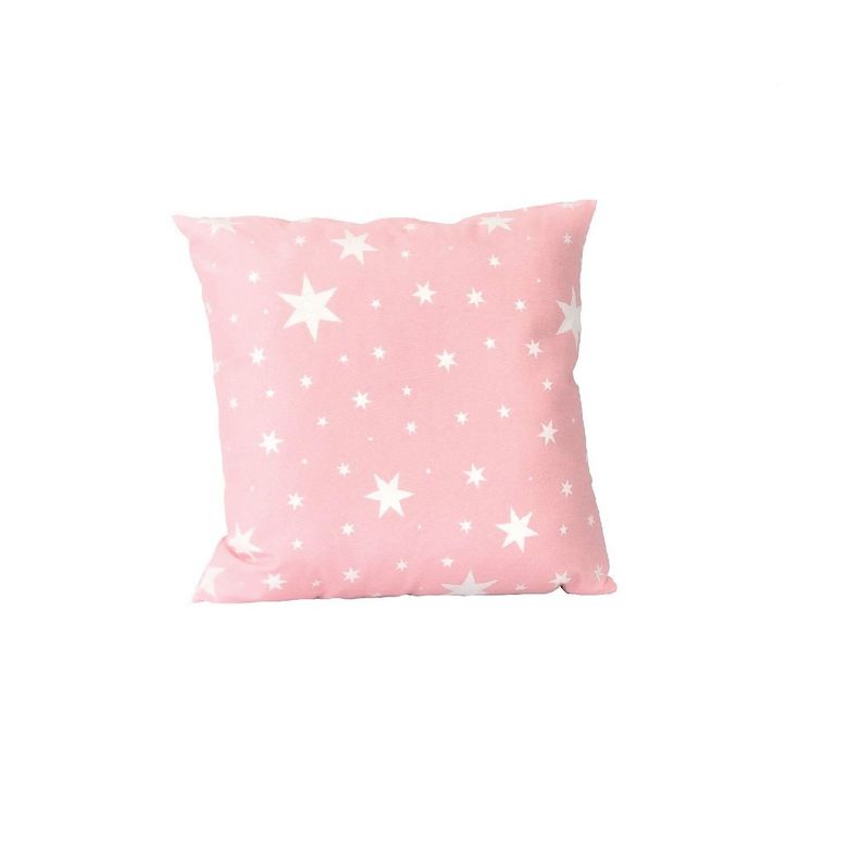 Juego Cortinas + Cojines infant. Estrellita Rosa-3