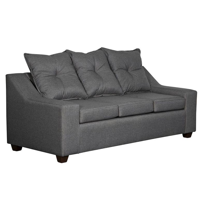  Sofa  Viena 3 cuerpos   Tela Gris  oscuro 190 x 80x90-1