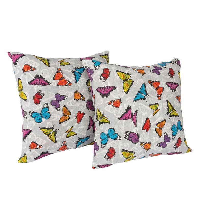 Set 2 cojines Lona Espanola Mimi 50x50 cm Gris