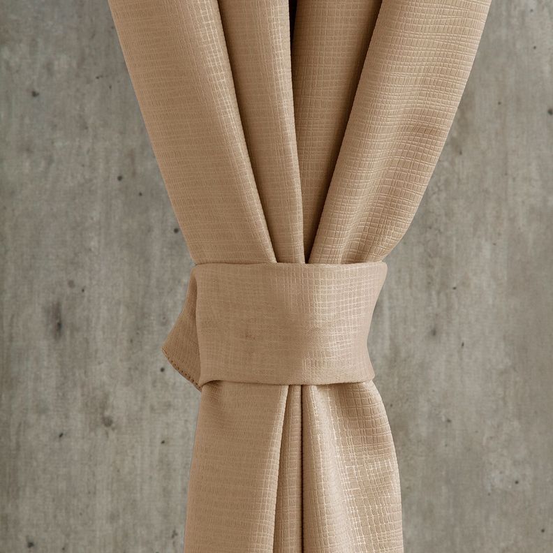 Cortinas  Set Embosed 1.40 x 2.25 Beige-1