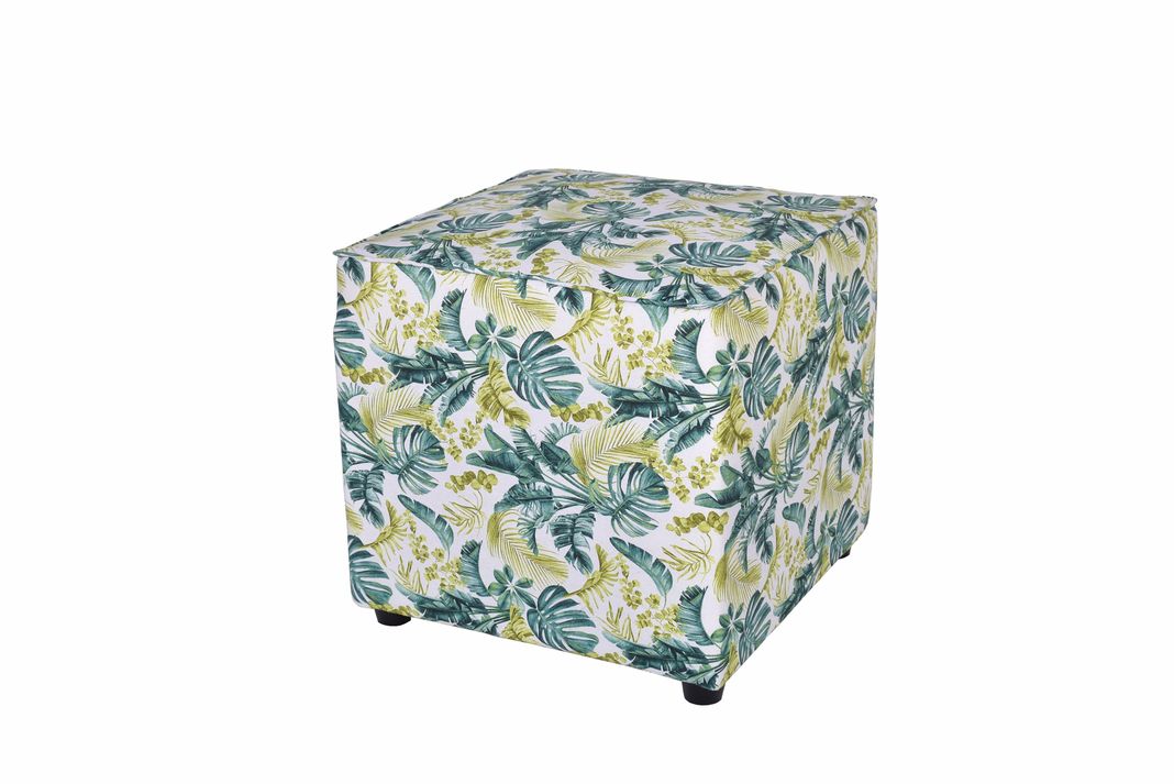 Pouf  Florencia kingston blanco  50x50x43 cm-1