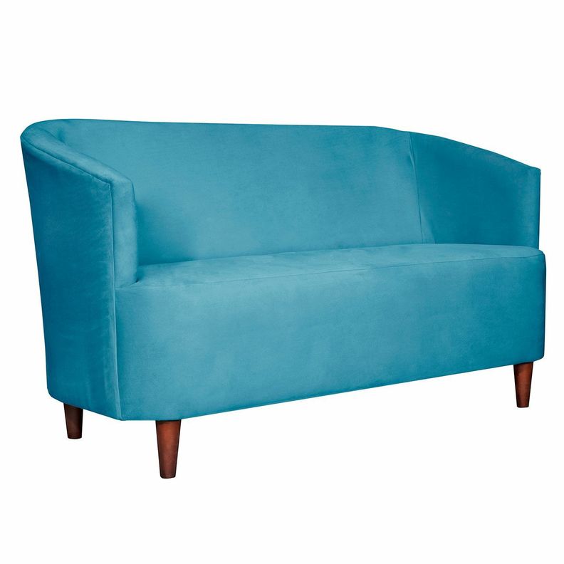 SOFA 2C OSLO FELPA TURQUESA 160X80X70-1