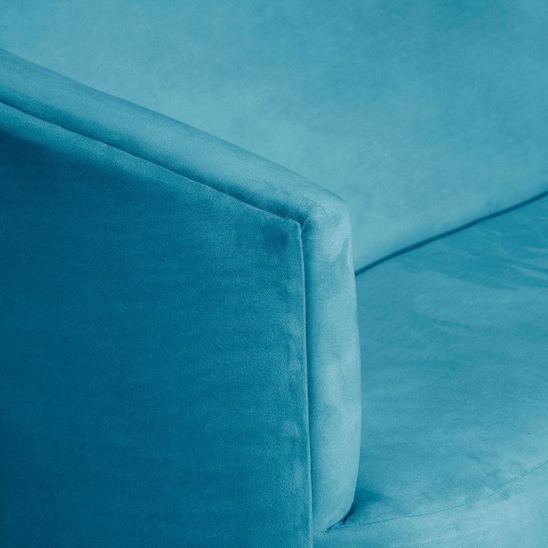 SOFA 2C OSLO FELPA TURQUESA 160X80X70-3