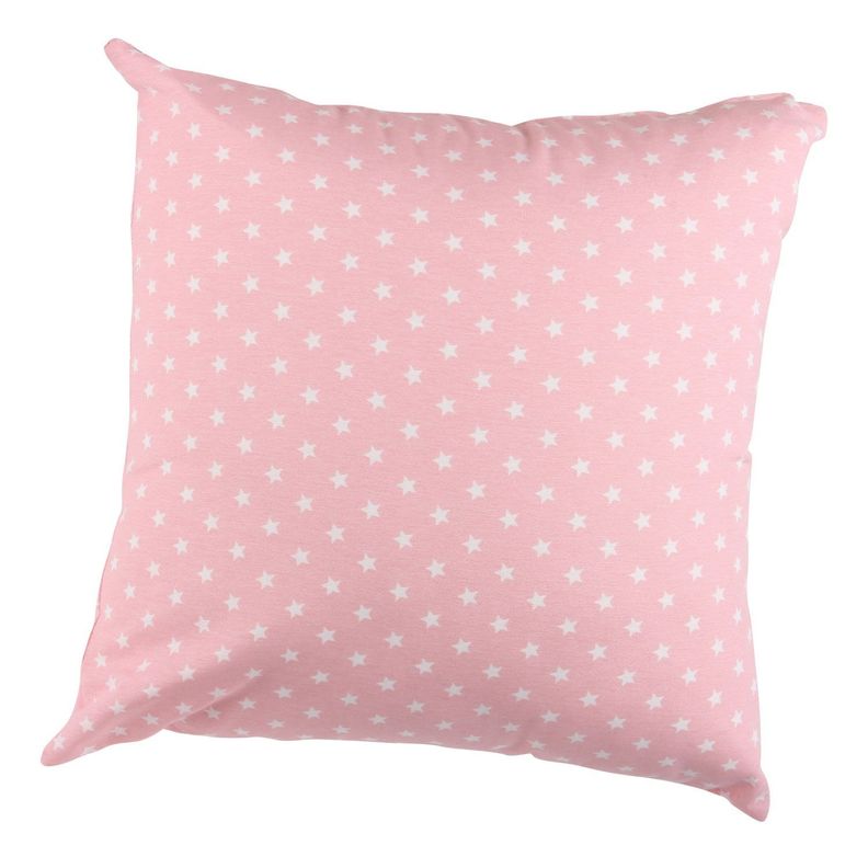 Set 2 Cojines Lona Mini  Estrellita Rosa 50x50 cm-1