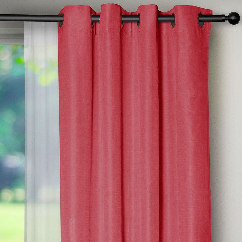 Set Cortinas 8 Piezas Yasmin Rojo-1