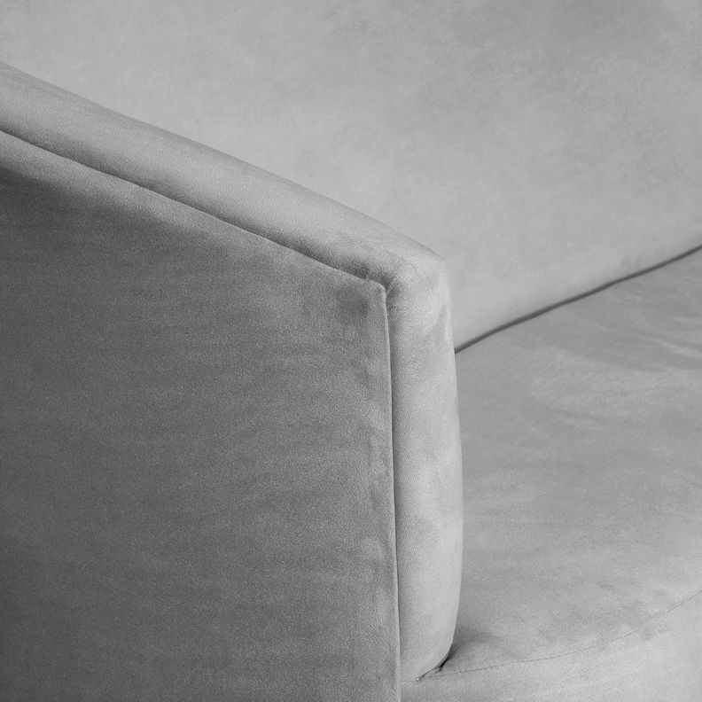 SOFA 2C OSLO FELPA GRIS 160X80X70-2
