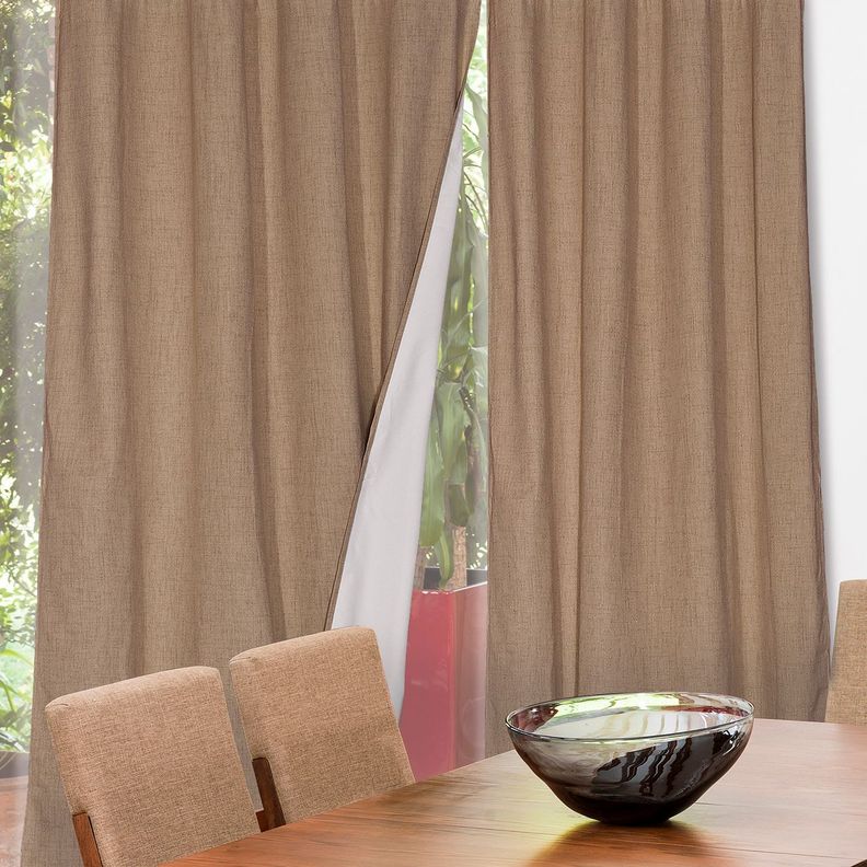 Set cortina B.O Lino Beige-0