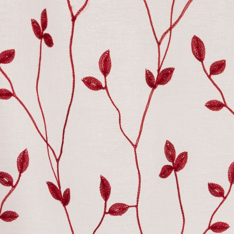 Set  Teresita Velo Bordado 1.40 X 2.25 Rojo-2