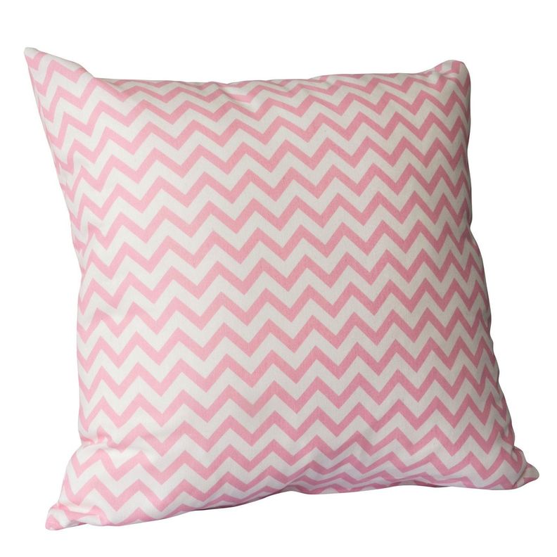 Set 2 cojines Lona Espanola Zig Zag 50x50 cm Rosa Rosado