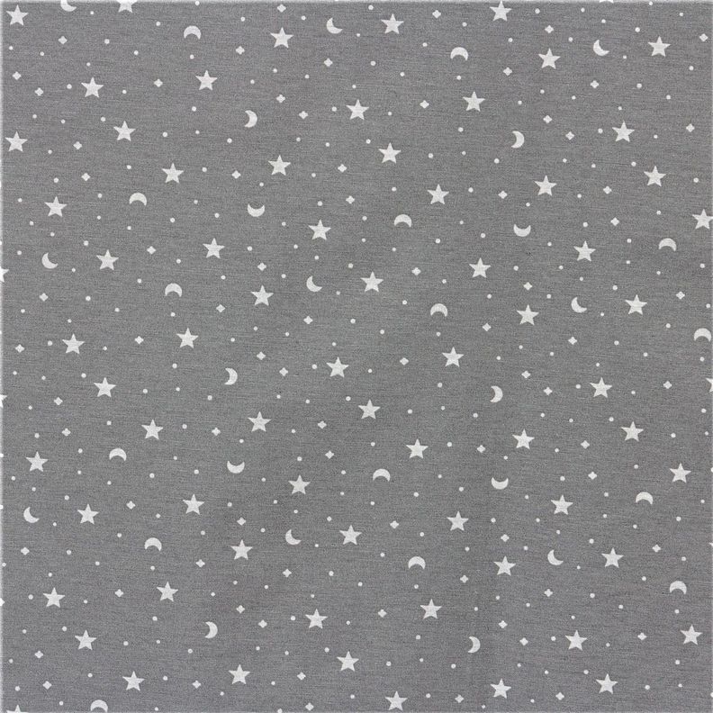 Cortina lona española Estrellita Gris-1