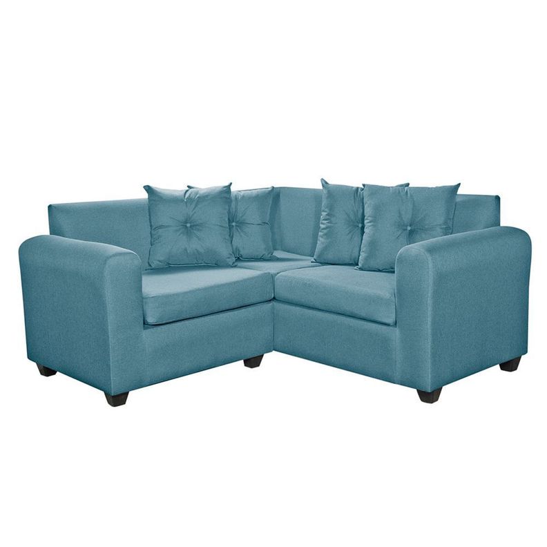 Seccional Esquinero Recife Tela Turquesa 160x160x 78