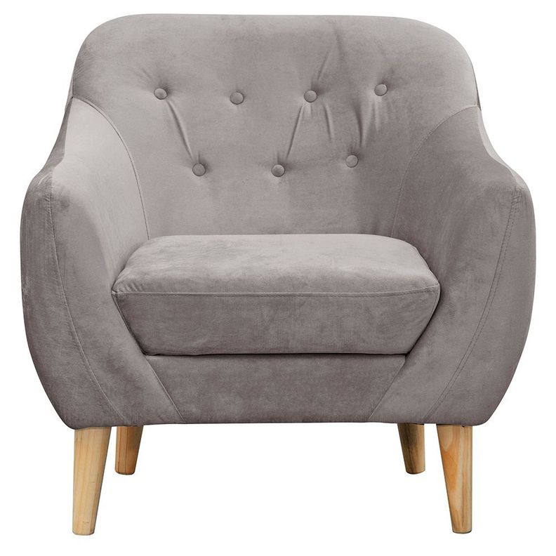 Poltrona 1C Norway Felpa Gris  85x87x90-0