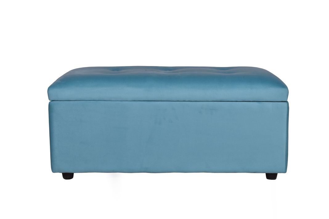 Banqueta Baul Felpa  Calipso 100x50x45 cm-1