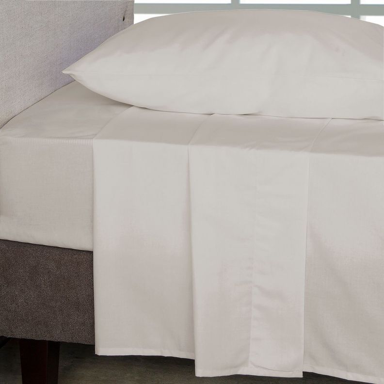 Jgo.Sábanas Polycotton 1 PL- 144 hilos Beige-1