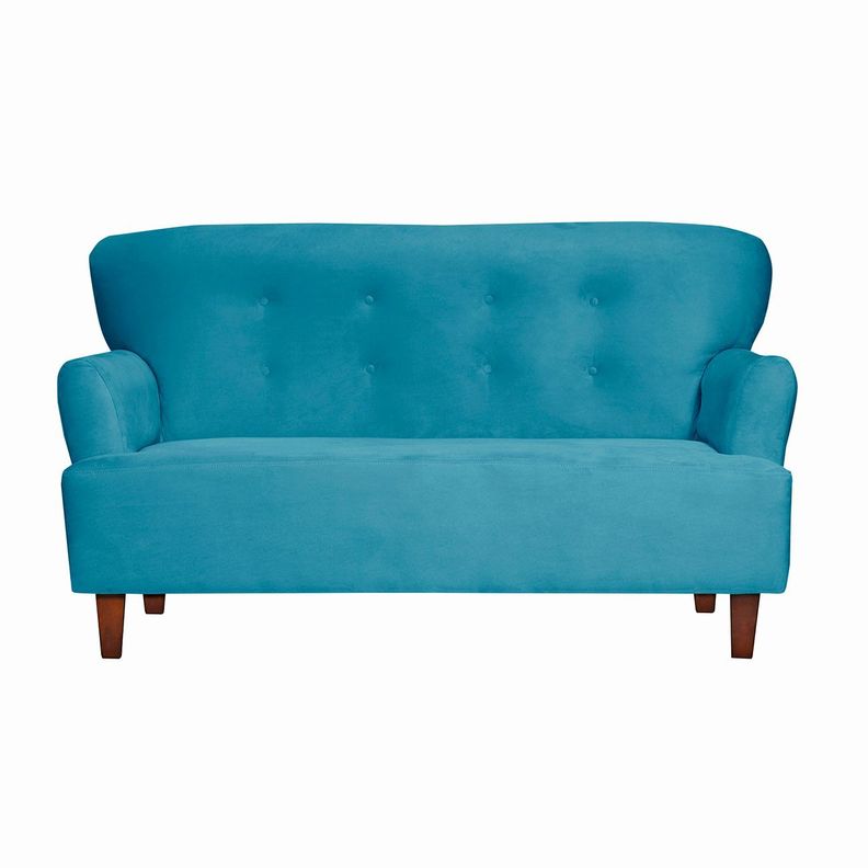  Sofa  York  2c Felpa Turquesa 150x80x95-0