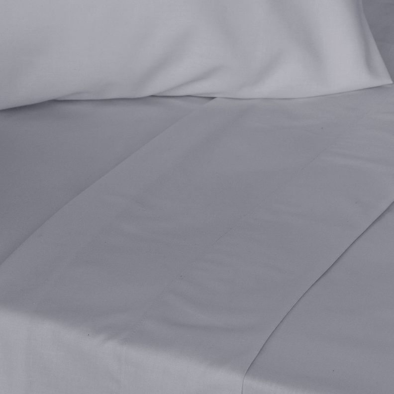 Jgo.Sábanas Polycotton 1 PL- 144 hilos Gris-2