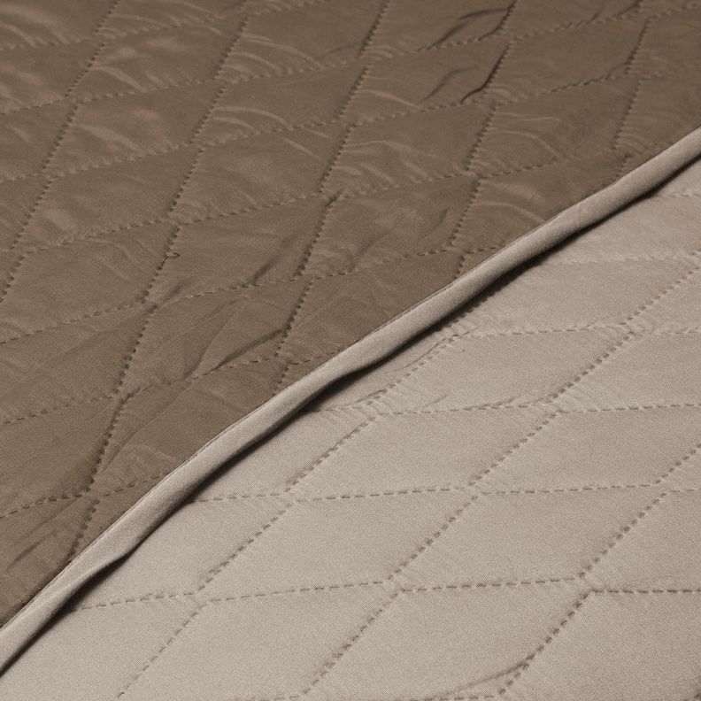 Quilt Bicolor Masel  2 plazas Cafe-Beige 220x250-2
