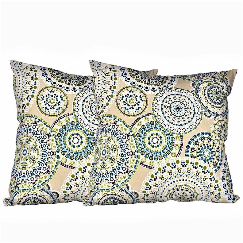 Set 2 cojines Lona Espanola Cargagena 50x50 VERDE
