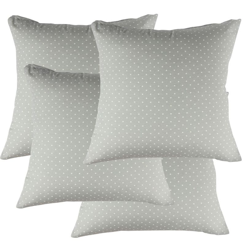 Set 4 Cojines Lona Matilde Gris 50x50 cm