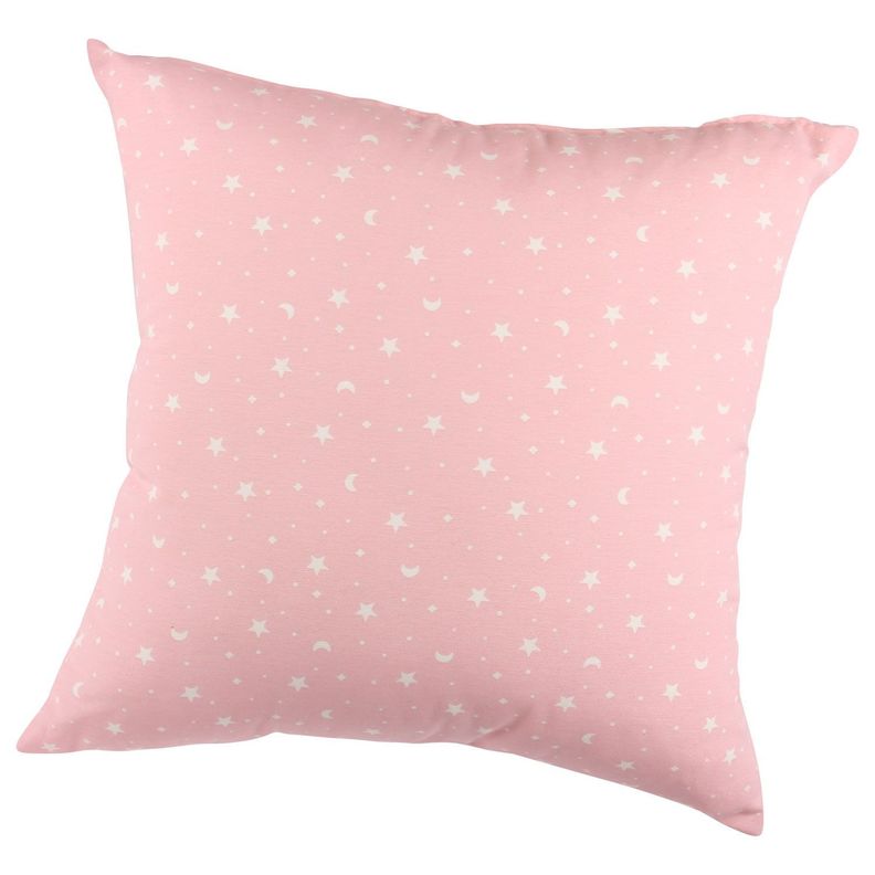 Set 2 Cojines Lona Estrellita Rosa 50x50 cm Rosado