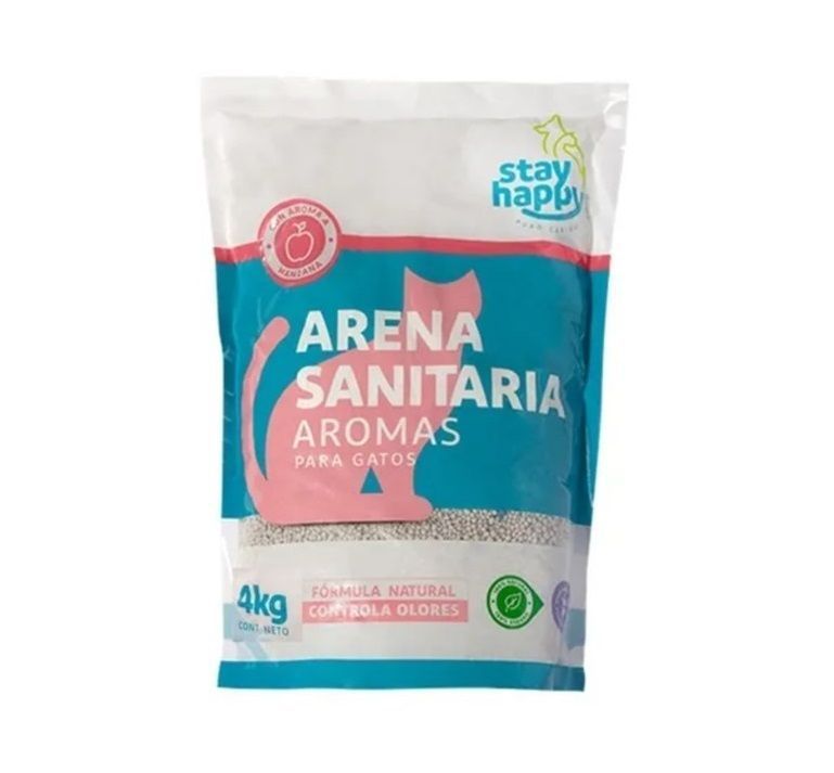Arena Ultra Aglutinante Para Gatos 4kg Control Olores Manzana-0