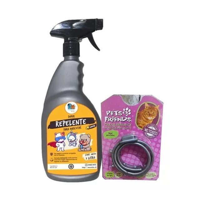 Kit Para Gatos Super Repelente + Collar Antipulgas-0