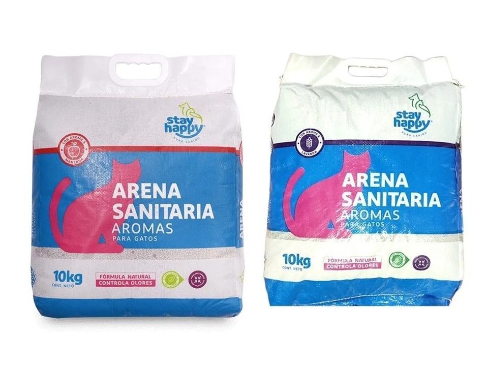 Arena Aglutinante P Gatos 10 Kg Control Olores (2 Sacos)-0