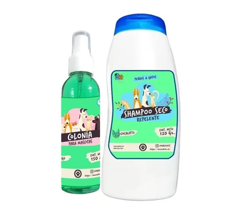 Kit Para Gato Shampoo Seco + Colonia Mango Eucalipto-0