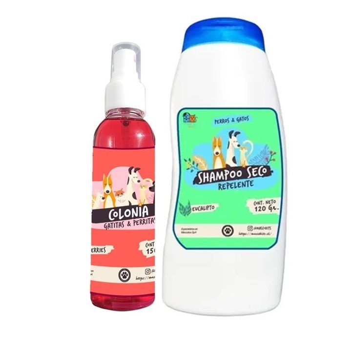 Kit Para Gato Shampoo Seco + Colonia Berries-Eucalipto-0