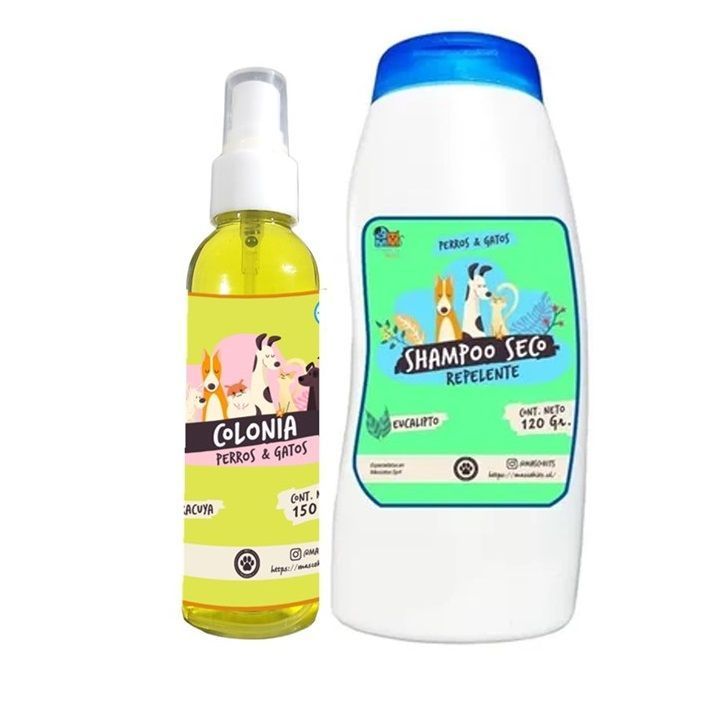 Kit Para Gato Shampoo Seco + Colonia Maracuya-Eucalipto-0