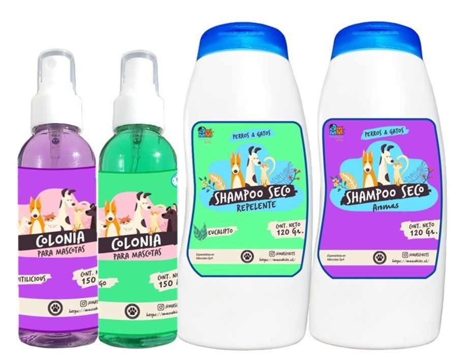 Kit Para Perros Shampoo Y  Colonia-0