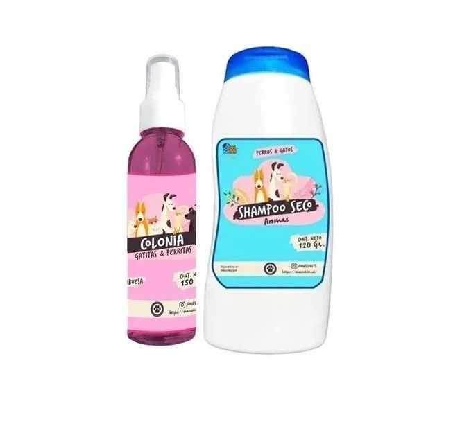 Kit Para Perro Shampoo Seco + Colonia Frambuesa-Coco-0
