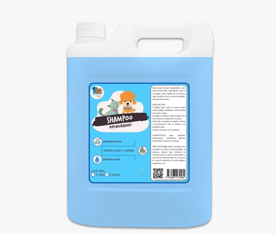 Shampoo Hipoalergénico 5 Litros Perros & Mascotas-0