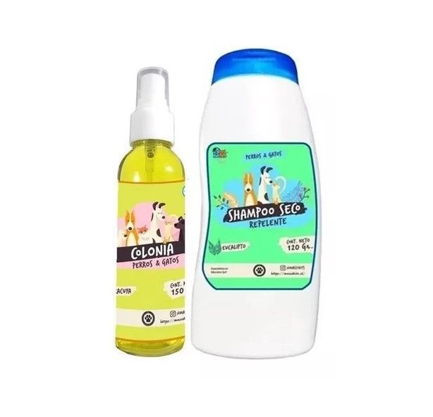 Kit Para Perro Shampoo Seco + Colonia Maracuya-Eucalipto-0