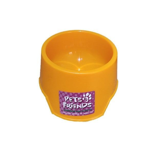 Plato Comedero Ó Bebedero Perro Ó Gato 400 Ml Color Naranja-0
