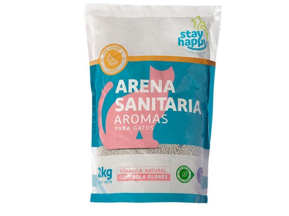 Arena Ultra Aglutinante Para Gatos 2kg Control Olores Limón -0
