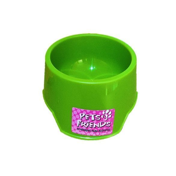 Plato Comedero Ó Bebedero Perro Ó Gato 400 Ml Color Verde-0