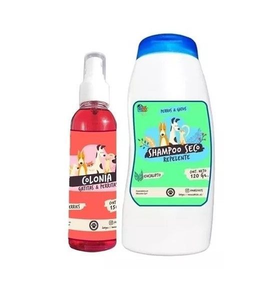 Kit Para Perro Shampoo Seco + Colonia Berries-Eucalipto-0