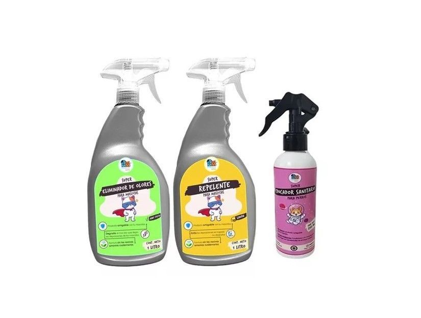 Kit Para Perros Repelente + Educador + Eliminador De Olores-0