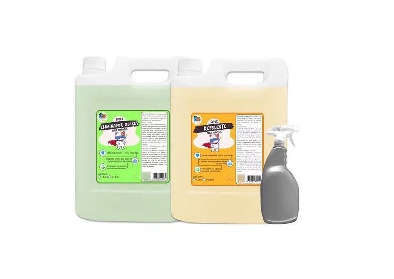Superkit Eliminador Olores + Repelente De Perro Y Gato 5 Lt-0