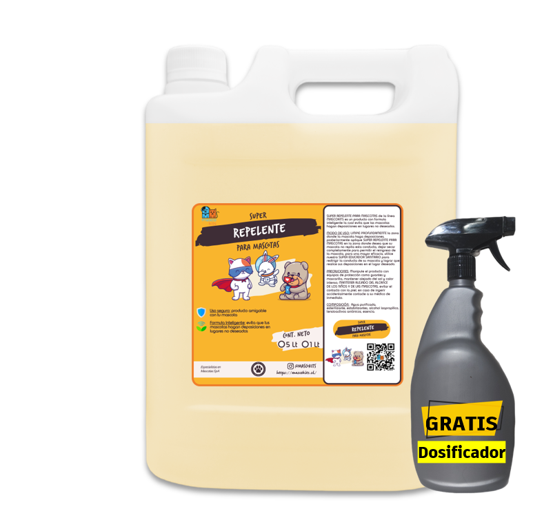 Superkit Eliminador Olores + Repelente De Perro Y Gato 5 Lt-1