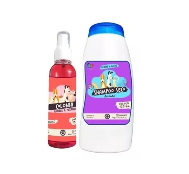 Kit Para Perro Shampoo Seco + Colonia Berries-Fruitilicious-0