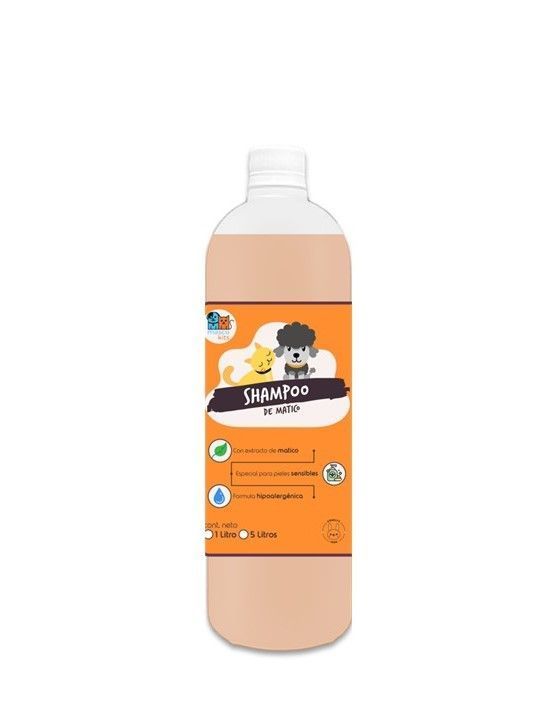 Super Shampoo De Matico Orgánico 1 Litro Para Mascotas-0