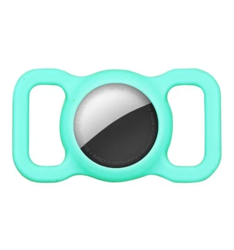 Funda Para Collar Mascotas Airtag De Apple Perro Gato Menta-0