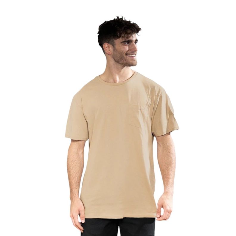 Polera Orgánica con Bolsillo Hombre Falcone-0